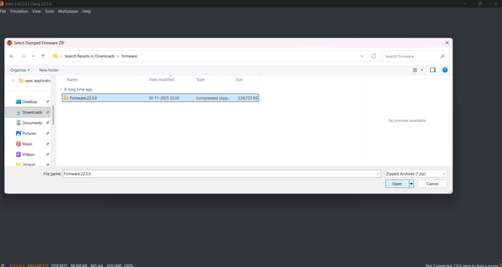 eden firmware file