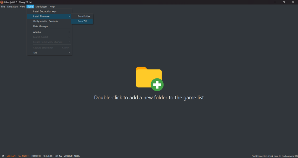 eden install firmware