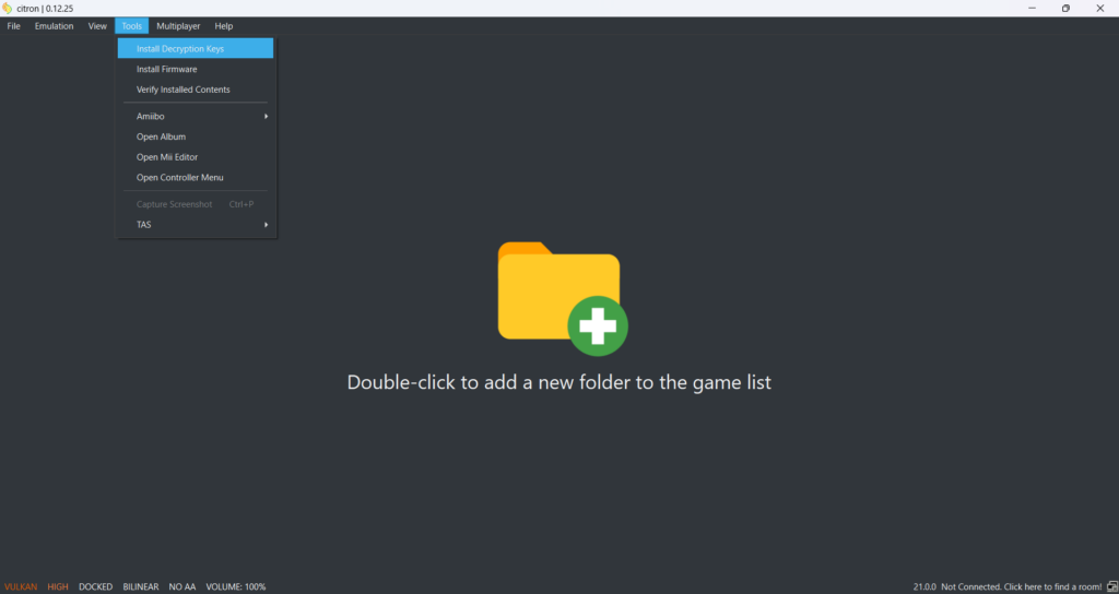 install citron keys